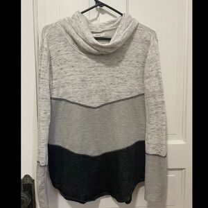 Maurices Gray and Black Cowl Neck Sweater Size XS